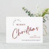 エレガント聖降誕祭のミニマリスト シーズンカード (スタンド正面)