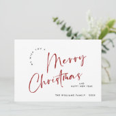 エレガント聖降誕祭のミニマリスト シーズンカード (スタンド正面)