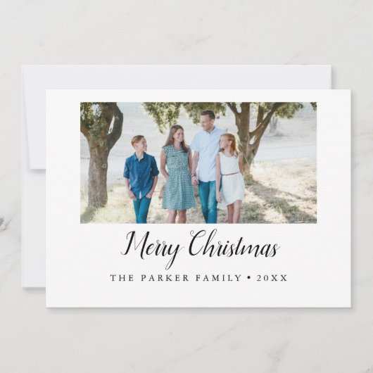 エレガント聖降誕祭のメリークリスマス 招待状 (正面)