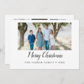 エレガント聖降誕祭のメリークリスマス 招待状 (正面/裏面)