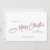 エレガント聖降誕祭の挨拶 シーズンカード (正面)