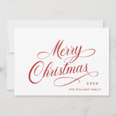 エレガント聖降誕祭の挨拶 シーズンカード (正面)