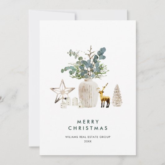 エレガント聖降誕祭の構成企業の挨拶 シーズンカード (正面)