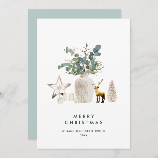エレガント聖降誕祭の構成企業の挨拶 シーズンカード (正面/裏面)