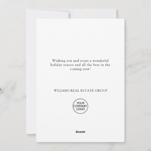 エレガント聖降誕祭の構成企業の挨拶 シーズンカード (裏面)