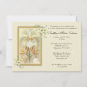 エレガント聖餐式の招待状 招待状 (正面)