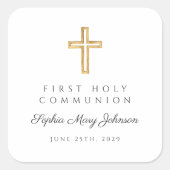 エレガント聖餐式を渡る スクエアシール (正面)