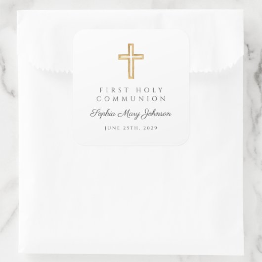 エレガント聖餐式を渡る スクエアシール (バッグ)