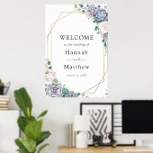 エレガント肉結婚の歓迎 ポスター (ホームオフィス)