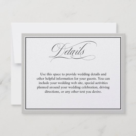 エレガント脚本の結婚詳細 (正面)