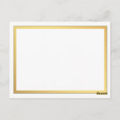 エレガント脚本の結婚詳細 ポストカード (裏面)