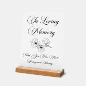 エレガント脚本「ここに来てほしい」メモリアル標識 アクリルサイン (傾斜)