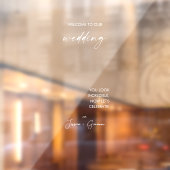 エレガント自撮モダン鏡歓迎結婚デカール ウィンドウサイン (シート2)