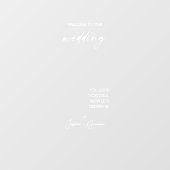 エレガント自撮モダン鏡歓迎結婚デカール ウィンドウサイン (シート)