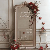 エレガント自撮モダン鏡歓迎結婚デカール ウィンドウサイン