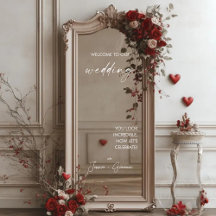 エレガント自撮モダン鏡歓迎結婚デカール