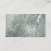 エレガント自然アート白灰色の木の枝 名刺 (裏面)