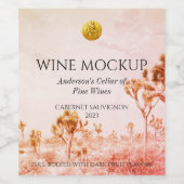 エレガント自然カスタムワインラベル ワインラベル (シングルラベル)