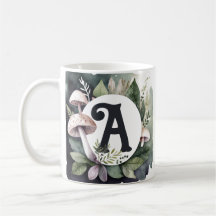 エレガント自然キノコイニシャルの選択