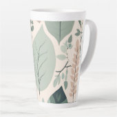 エレガント自然パッチワーク カフェラテマグ (右アングル)