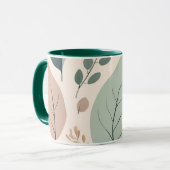 エレガント自然パッチワーク マグカップ (正面左)