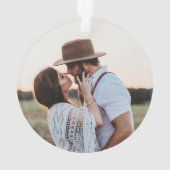 エレガント自然パーソナライズされた名 オーナメント (裏面)