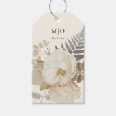 エレガント自然フローラシッ結婚ク ギフトタグ (正面)