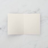 エレガント自然フローラダークグレーシック結婚ス サンキューカード (内部)