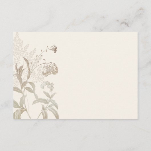 エレガント自然フローラ結婚詳細 エンクロージャーカード (裏面)