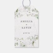 エレガント自然名パーソナライズされた付 ギフトタグ (裏面)