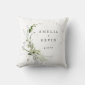 エレガント自然名パーソナライズされた付 クッション (正面)