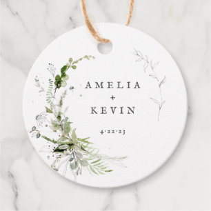 エレガント自然名パーソナライズされた付 フェイバータグ