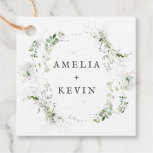 エレガント自然名パーソナライズされた付 フェイバータグ