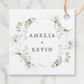 エレガント自然名パーソナライズされた付 フェイバータグ (裏面)