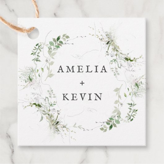 エレガント自然名パーソナライズされた付 フェイバータグ (正面)