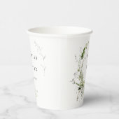 エレガント自然名パーソナライズされた付 紙コップ (右)