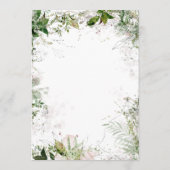 エレガント自然水の色のメ結婚ニュー メニュー (裏面)