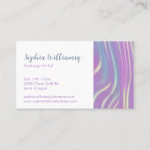 エレガント自筆証書抽象芸術線プロフェッショナル 名刺 (裏面)