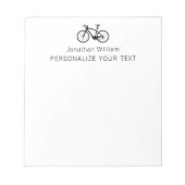 エレガント自転車シンプルレトロ個人文房具 ノートパッド (正面)