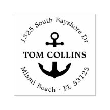 エレガント航海のいかり |ラウンド差出人住所