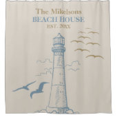 エレガント航海のカスタムビーチハウス シャワーカーテン (正面)