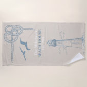 エレガント航海のカスタムビーチハウス ビーチタオル (正面)