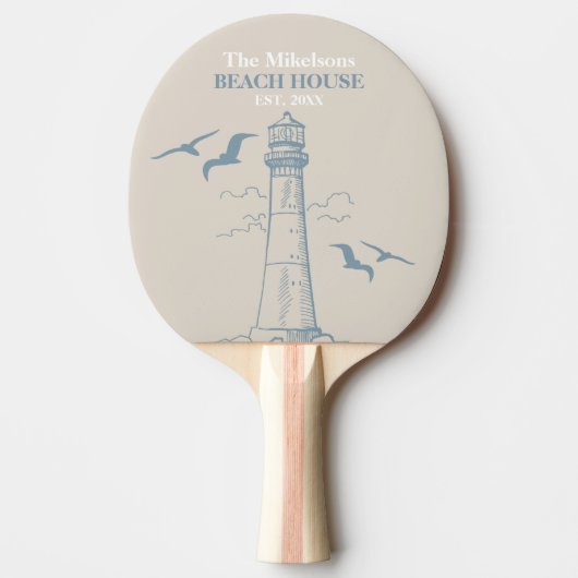 エレガント航海のカスタムビーチハウス 卓球ラケット (正面)