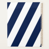 エレガント航海のストライプのウェディングプランナー プランナー手帳 (裏面)