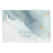 エレガント航海のビーチダスティ・ブルーミセス結婚ズ 枕カバー (正面)