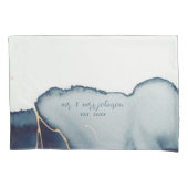 エレガント航海のビーチネイビー結婚ル 枕カバー (正面)