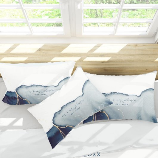 エレガント航海のビーチネイビー結婚ル 枕カバー