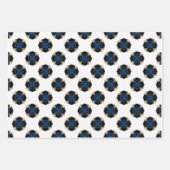 エレガント航海のモダン海軍と白 ラッピングペーパーシート (正面3)