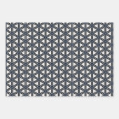 エレガント航海のモダン海軍と白 ラッピングペーパーシート (正面2)