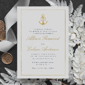 エレガント航海の結婚式招待状 招待状